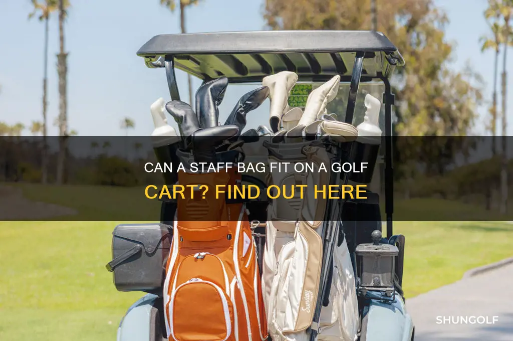does a staff bag fit on a golf cart