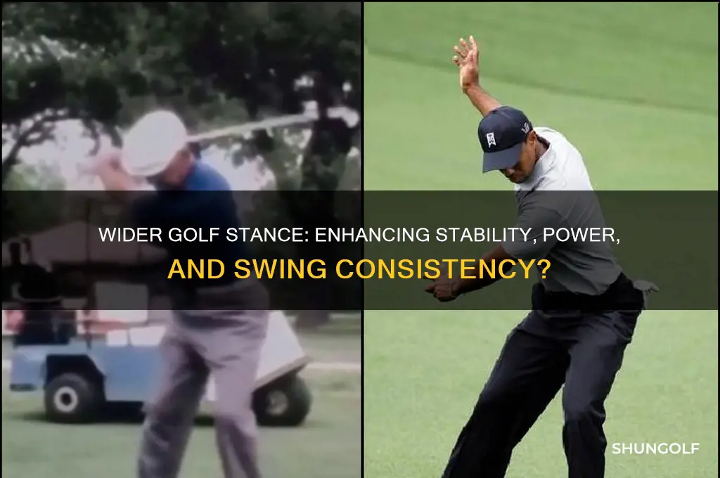 does a wider stance help in golf