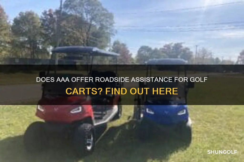 does aaa have roadside assistance for golf cars