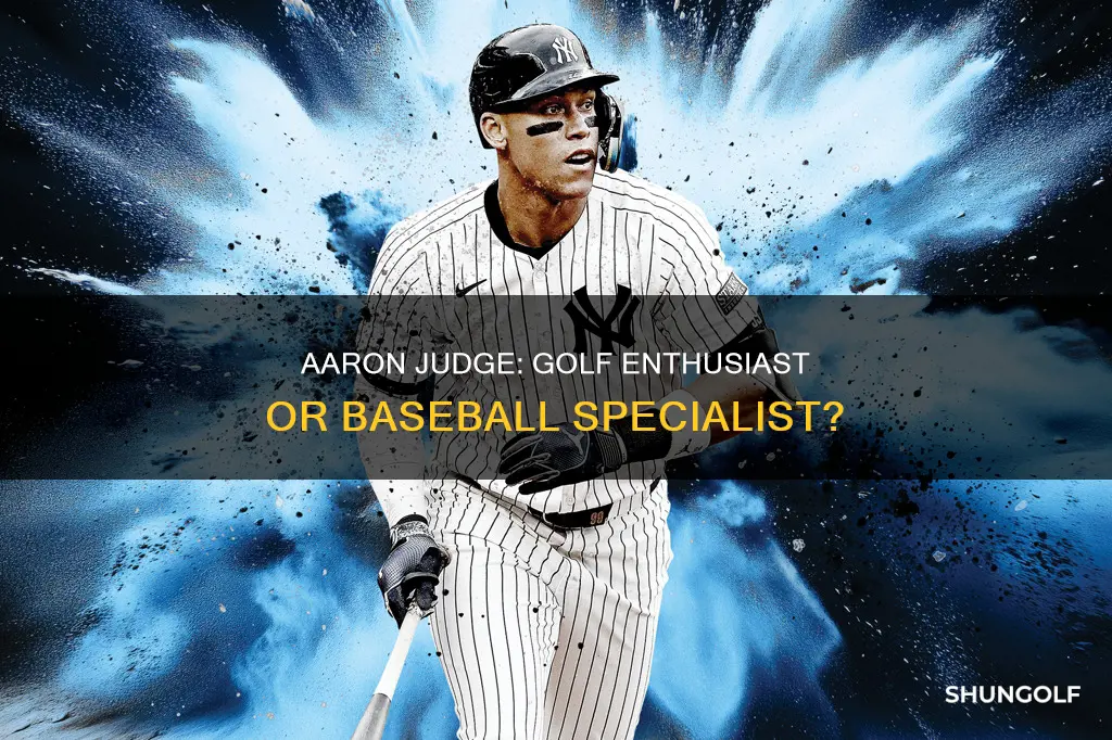 does aaron judge golf