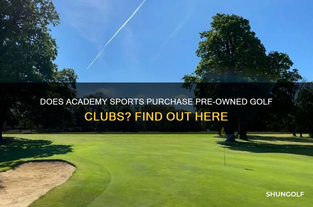 does academy buy used golf clubs