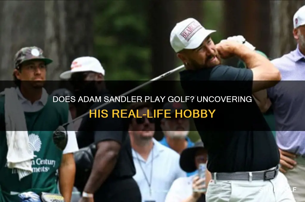 does adam sandler actually play golf