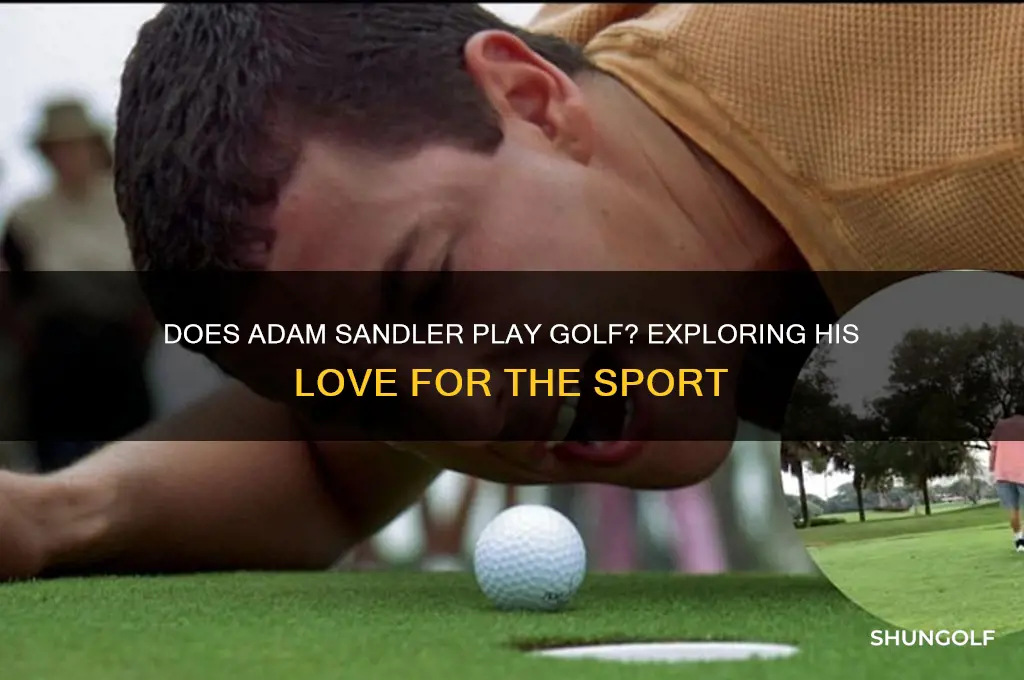 does adam sandler play golf