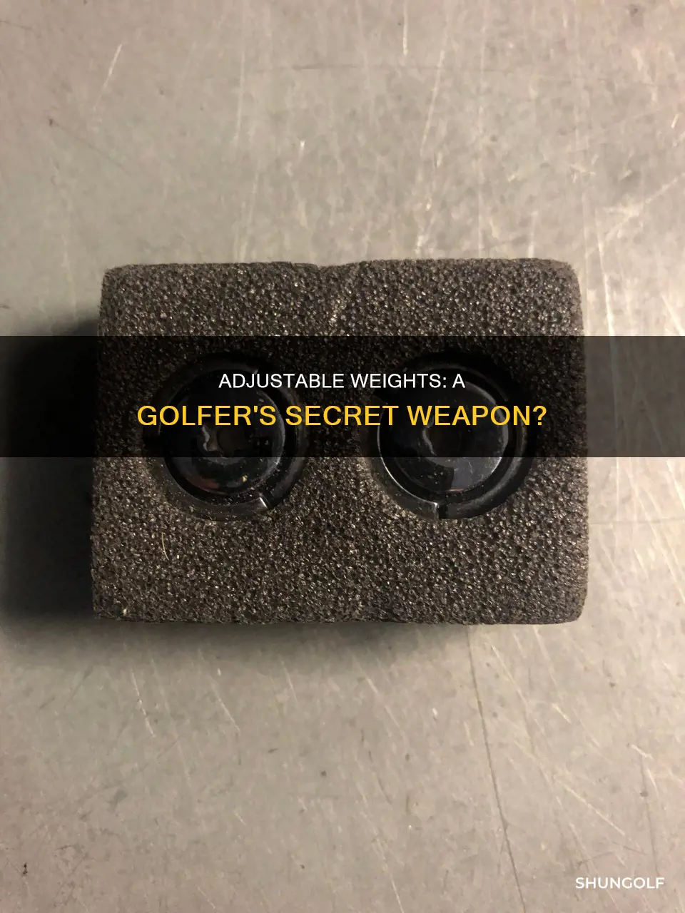 does adjustable weights work golf