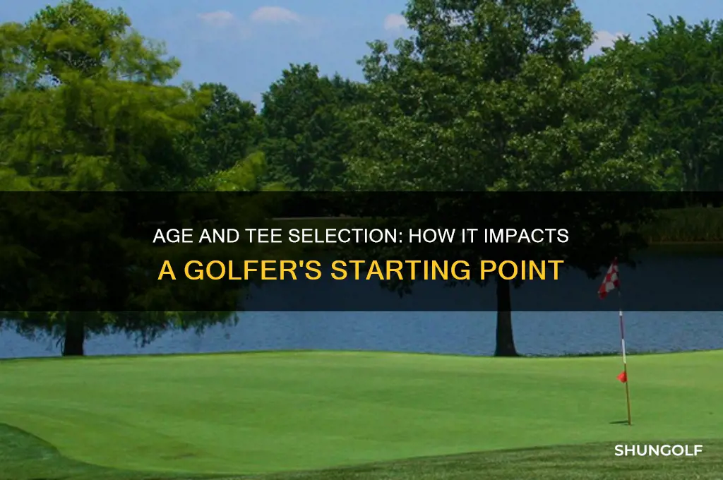 does age factor into where a golfer tees off