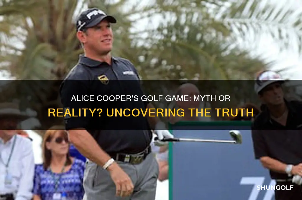 does alice cooper play golf