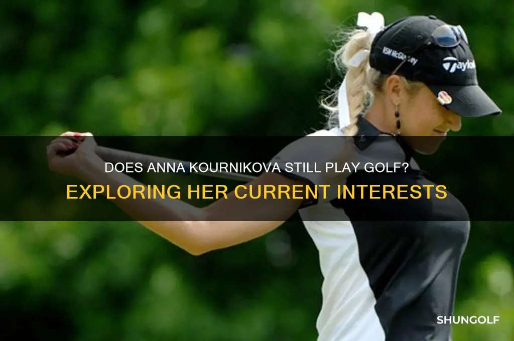 does allan kournikova still play golf