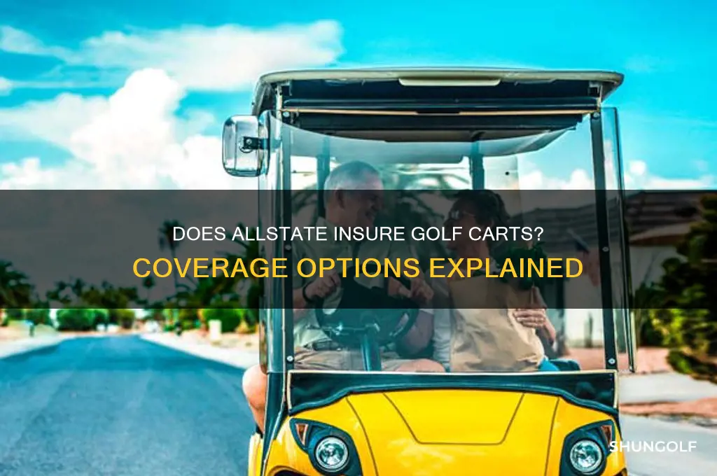 does allstate insure golf carts