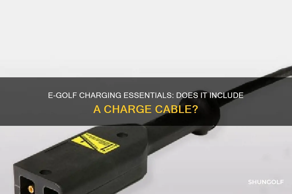 does an e-golf come with a charge cable