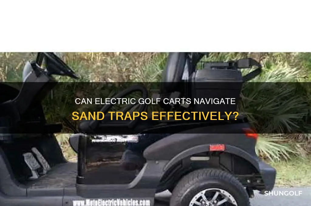 does an electric golf cart go through sand