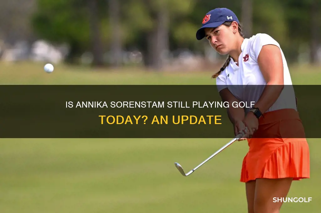 does annika still play golf