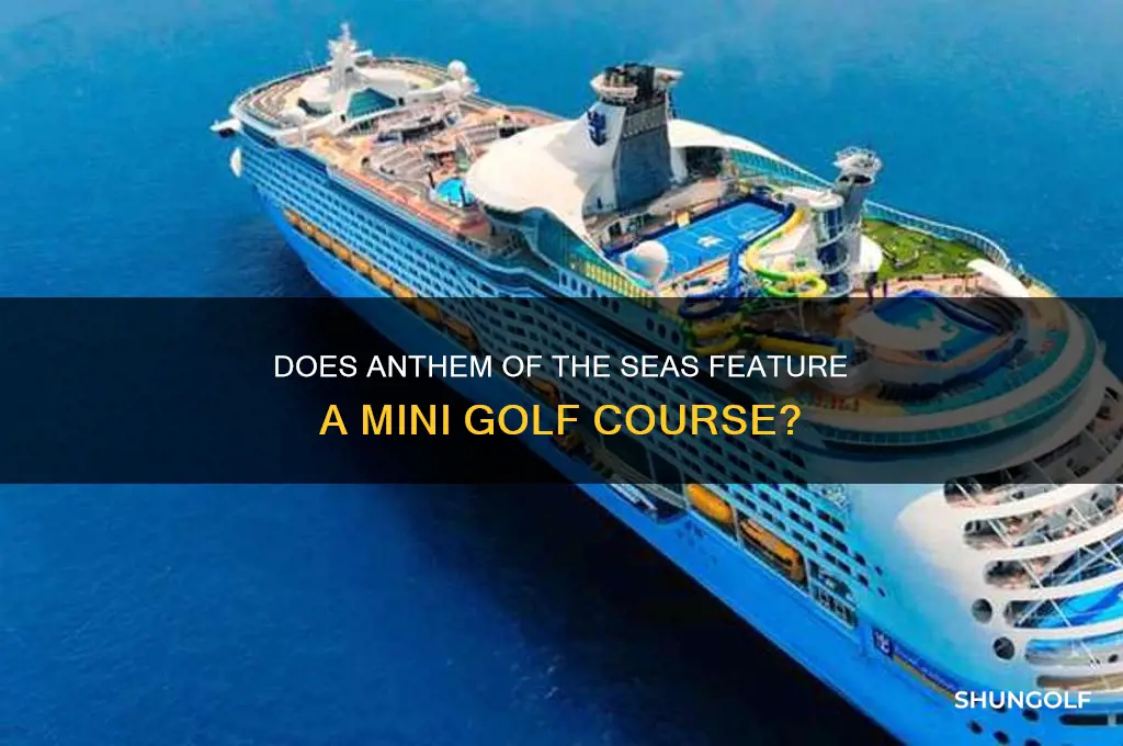 does anthom of the seas have a mini golf course
