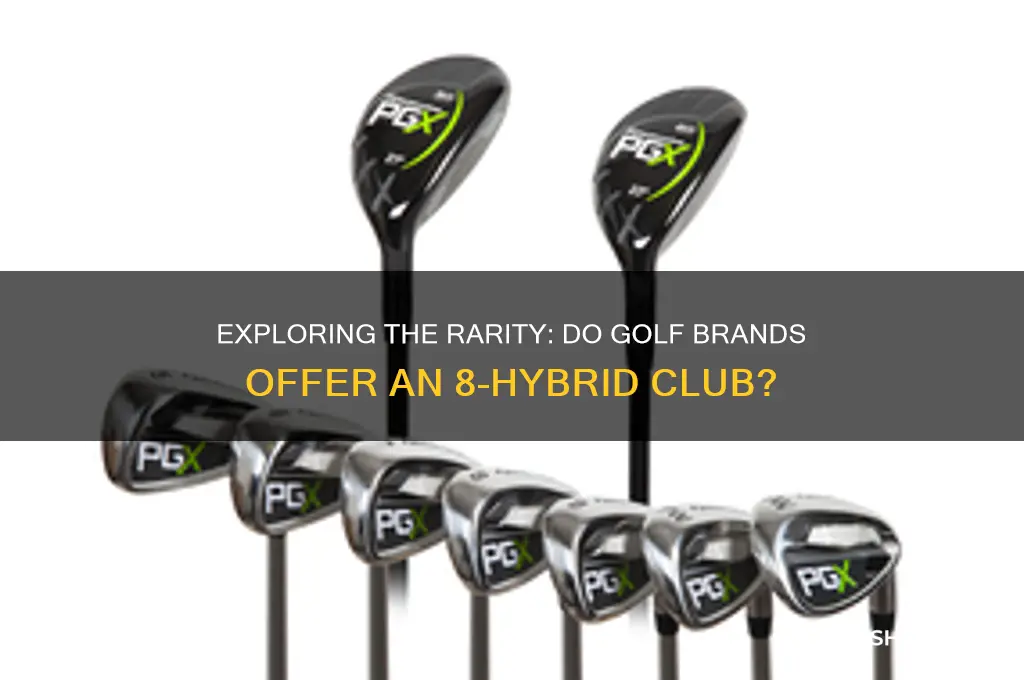 does any company make a 8 hybrid golf club