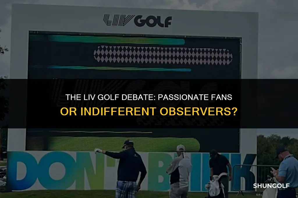 does anyone care about liv golf