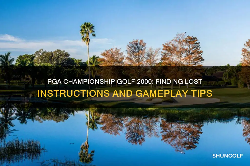 does anyone have instructions for pga championship golf 2000