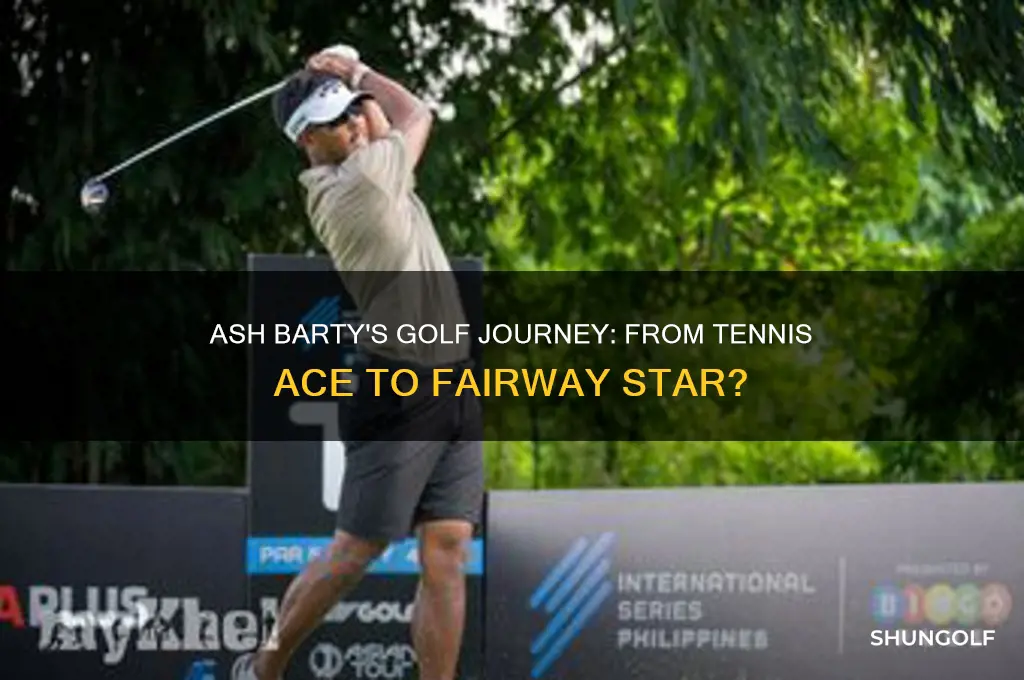 does ash barty play golf