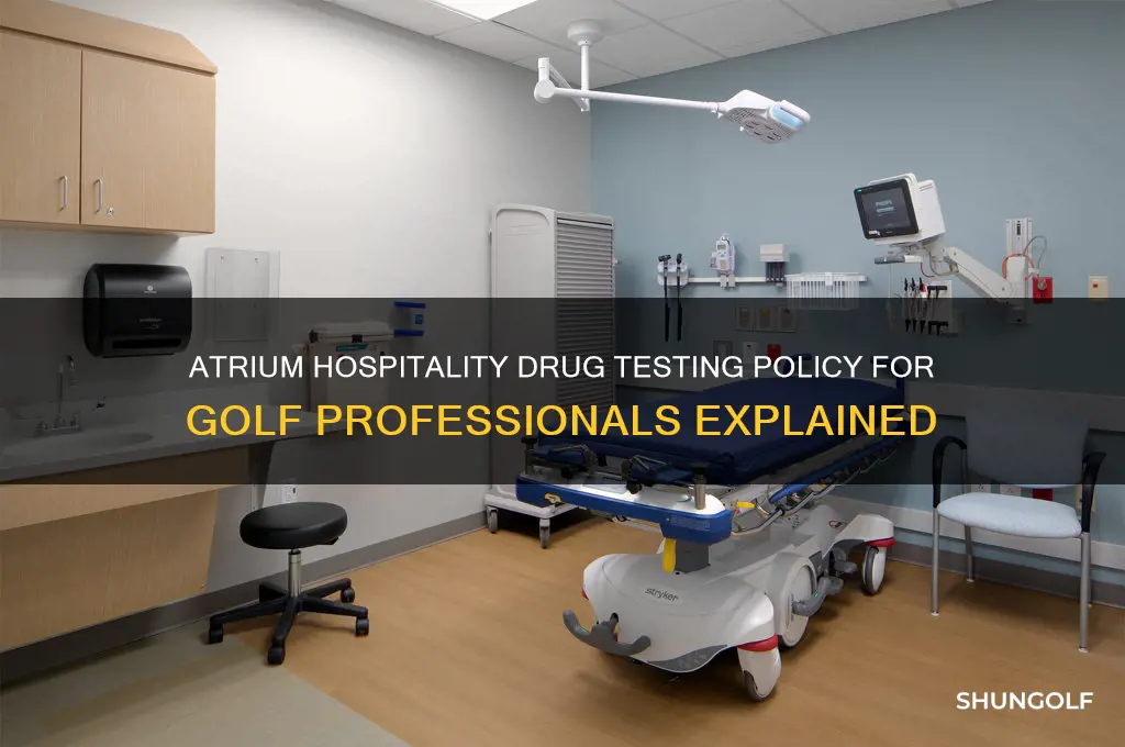 does atrium hospitality drug test for golf professionals