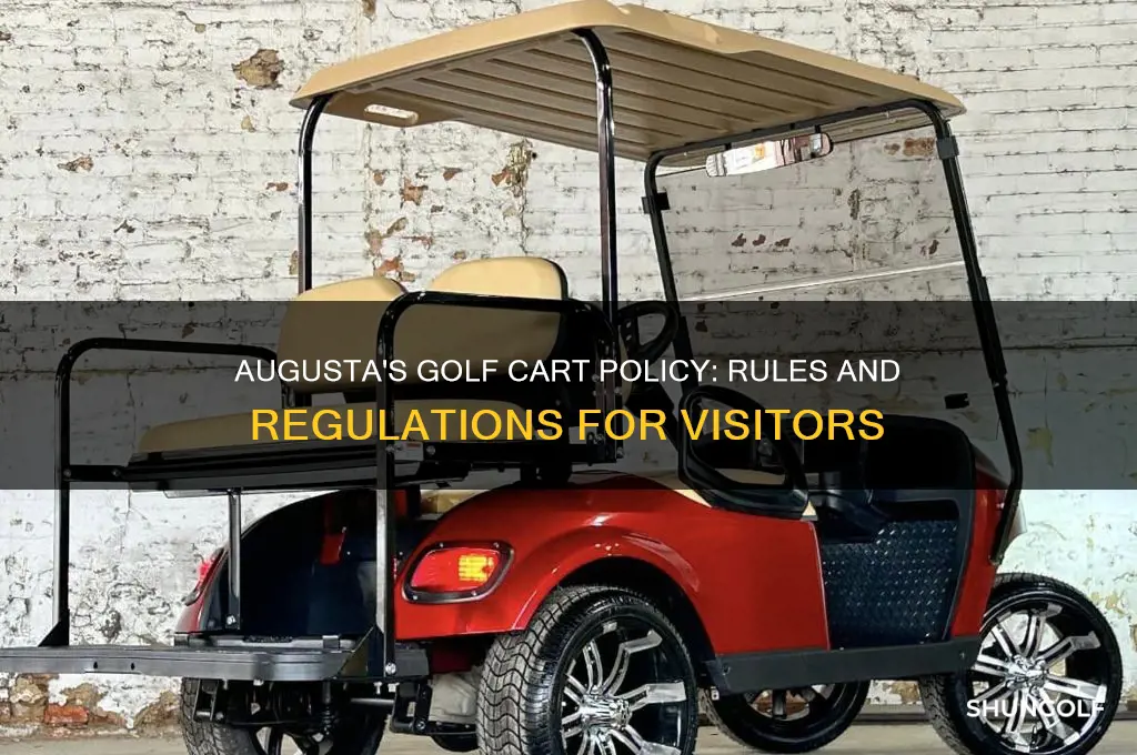 does augusta allow golf carts