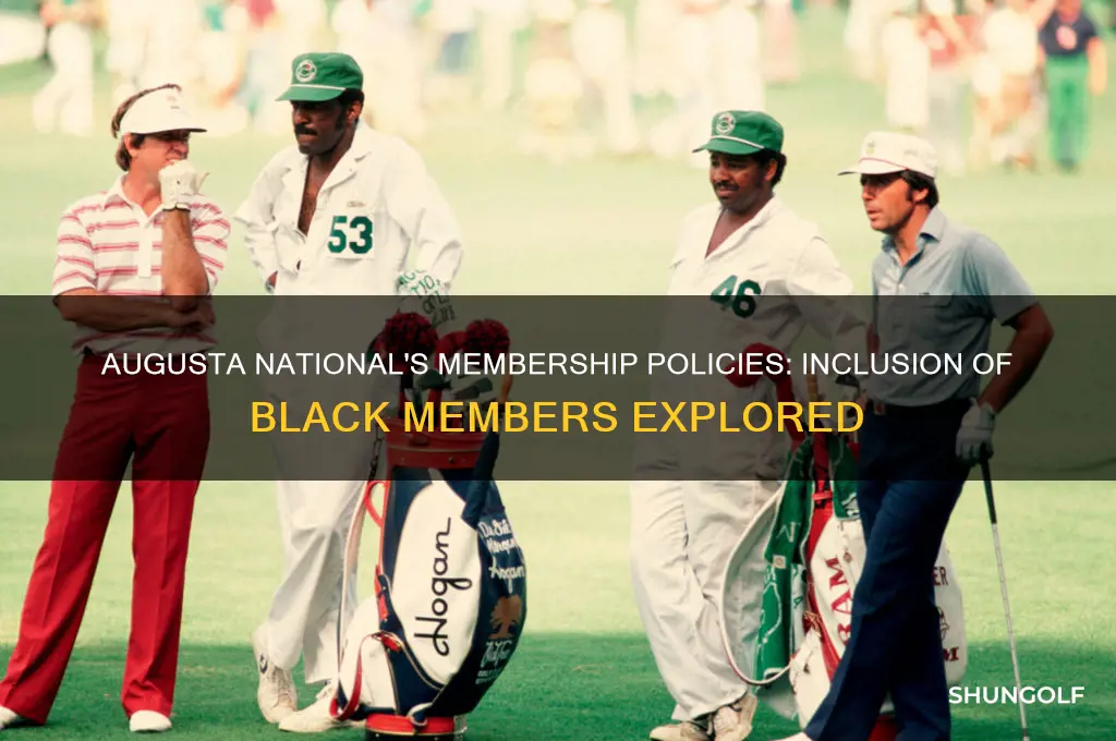 does augusta golf course allow black members