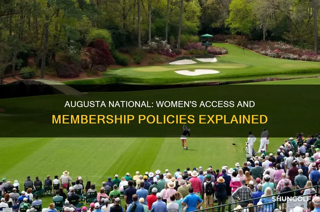 does augusta golf course allow women