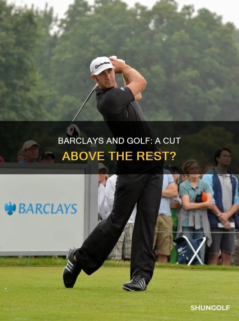does barclays have a cut golf