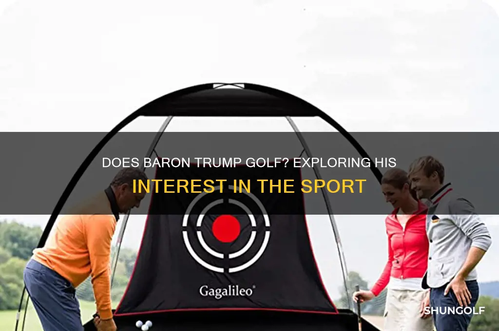 does baron trump golf