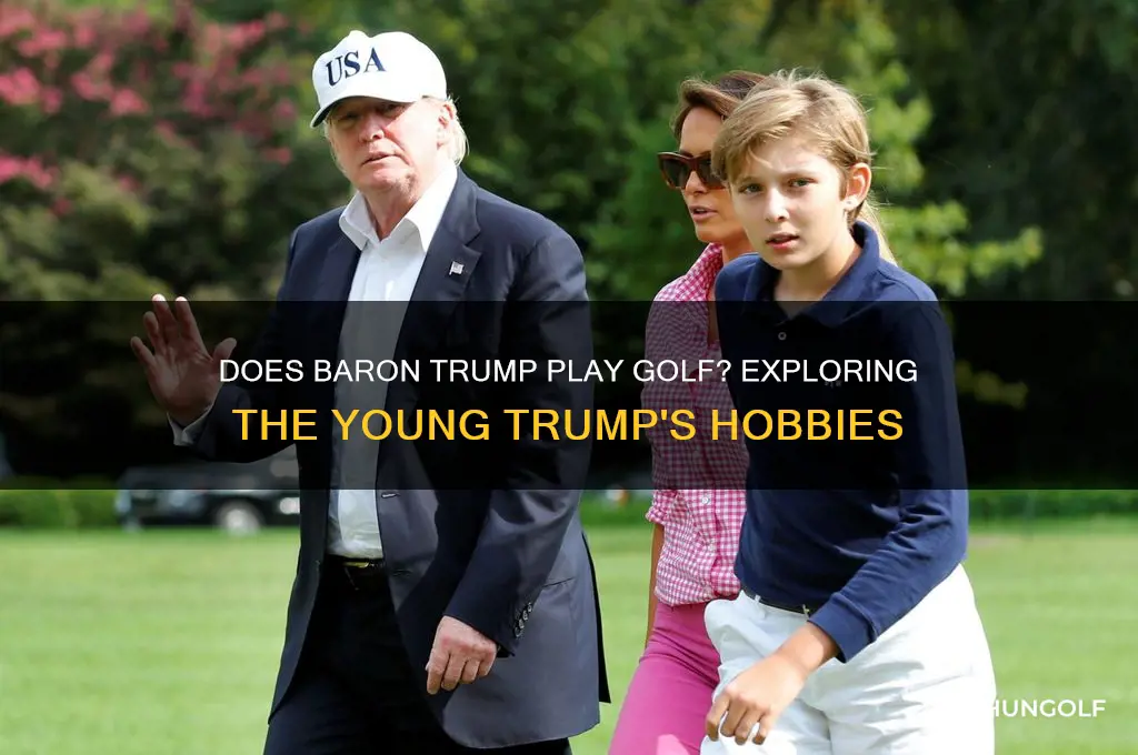 does baron trump play golf