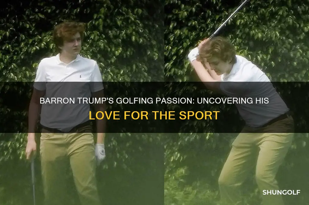does barron trump golf