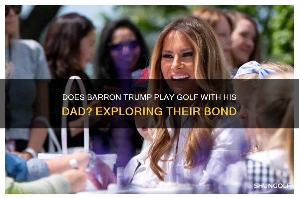 does barron trump play golf with his dad