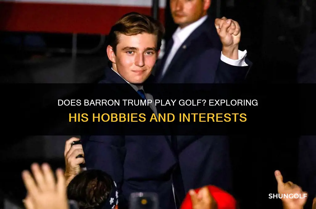 does barron trump play golf