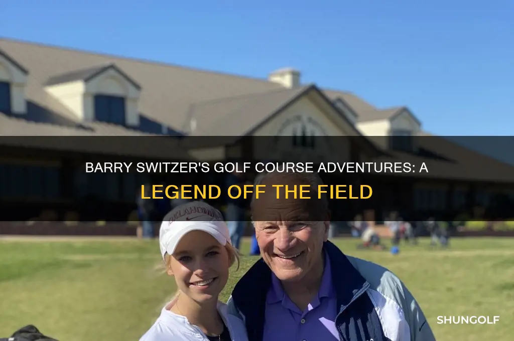 does barry switzer on a golf course
