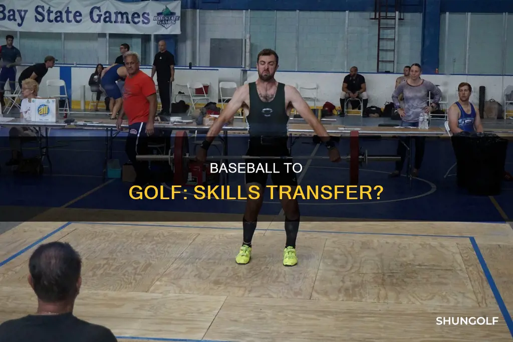 does baseball translate to golf