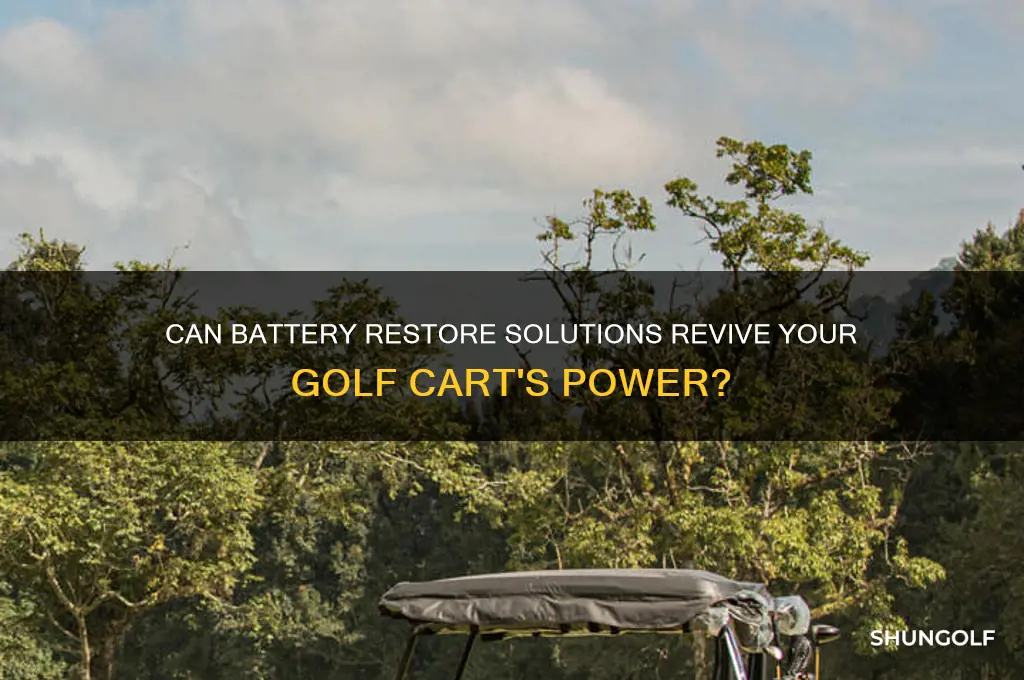does battery restore solution for golf carts work