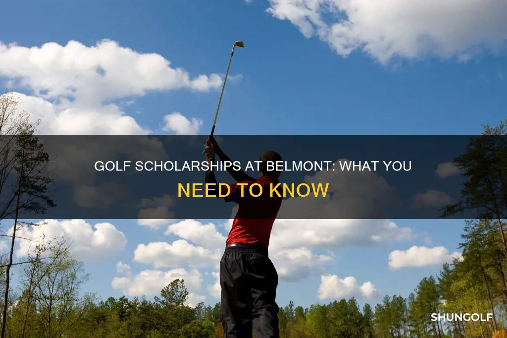 does belmont give golf scholorships