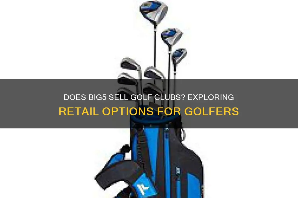 does big5 sell golf clubs
