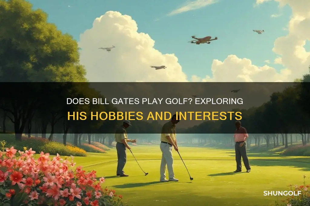 does bill gates play golf
