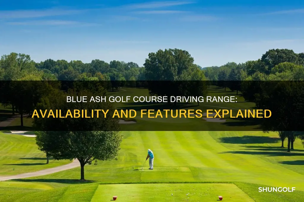 does blue ash golf course have a driving range