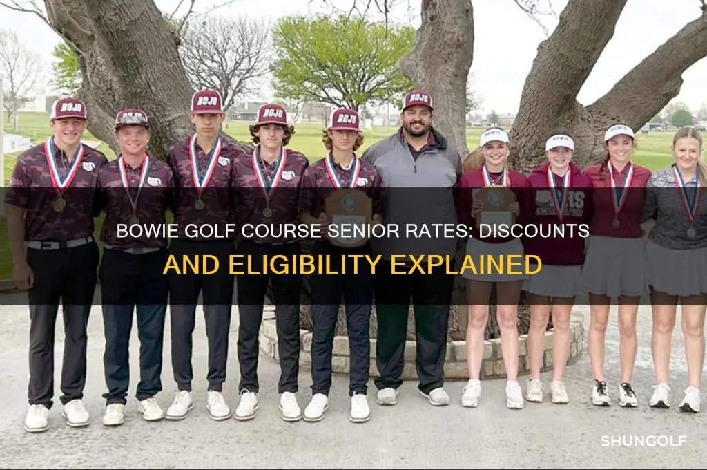does bowie golf course offer senior rates