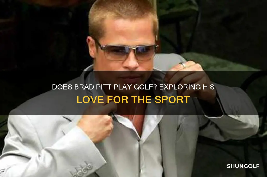 does brad pitt play golf