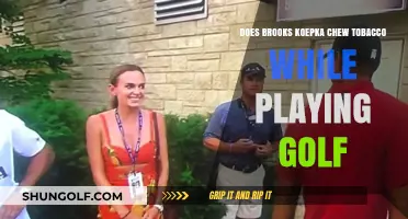 Brooks Koepka's On-Course Habit: Chewing Tobacco During Golf Matches?