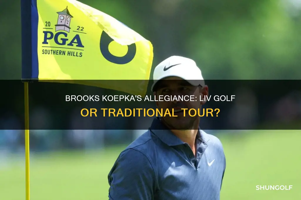 does brooks koepka play for liv golf