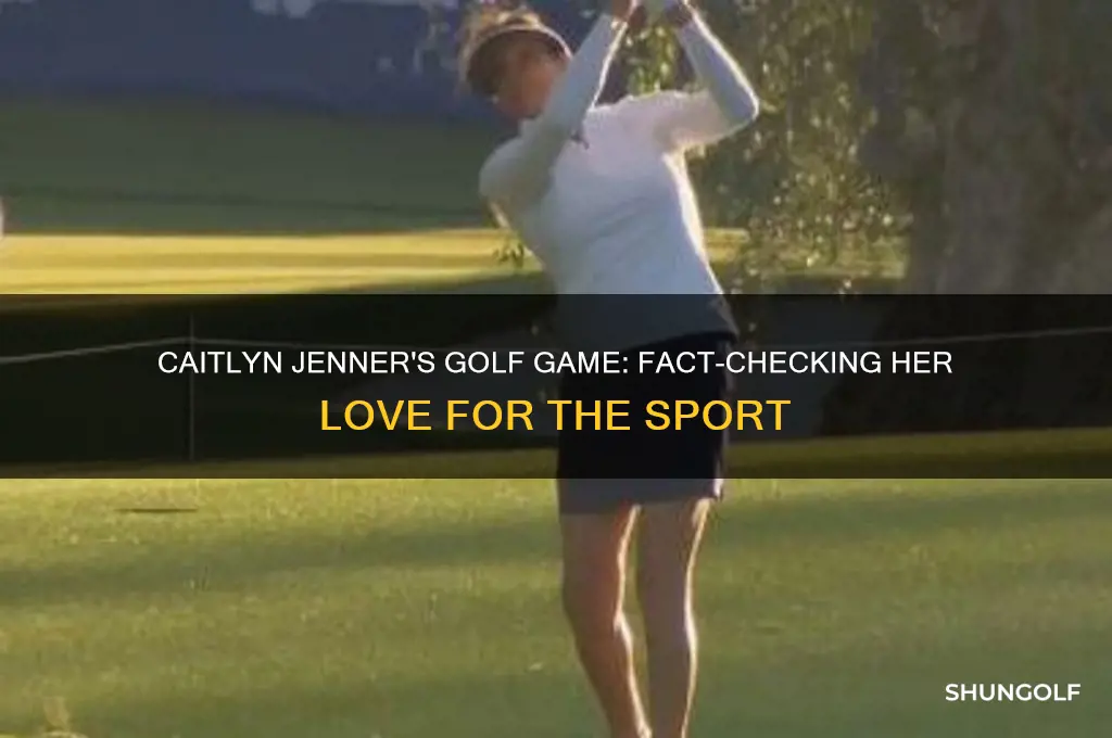 does caitlyn jenner play golf