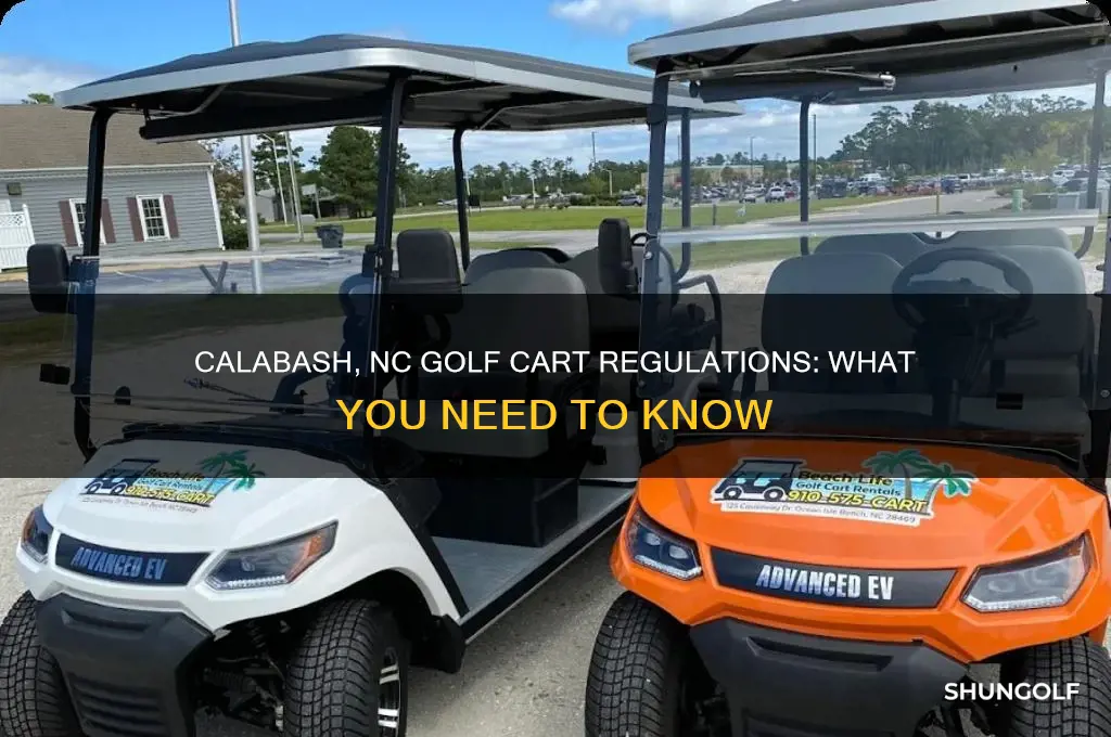 does calabash nc allow golf carts