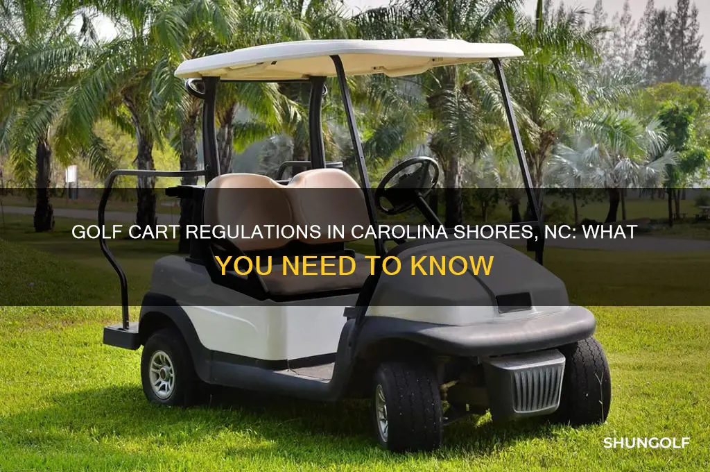 does carolina shores nc allow golf carts