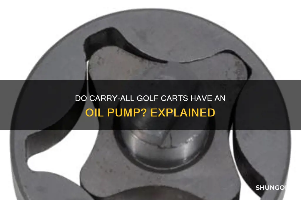 does carry-all golf carts have a oil pump
