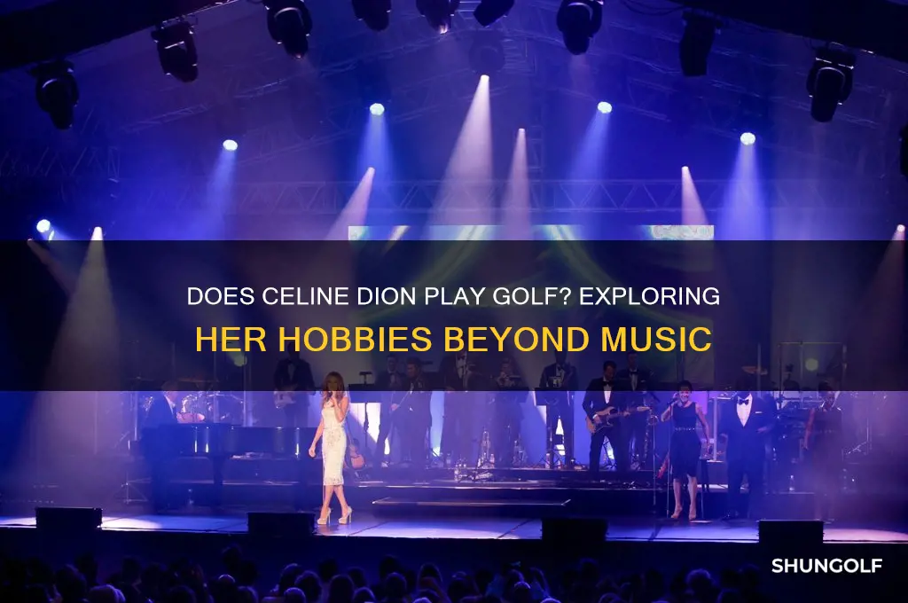 does celine dion play golf