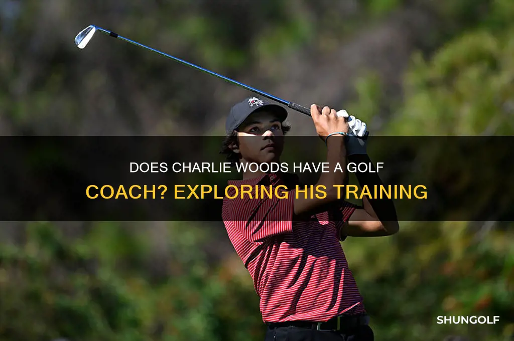 does charlie woods have a golf coach