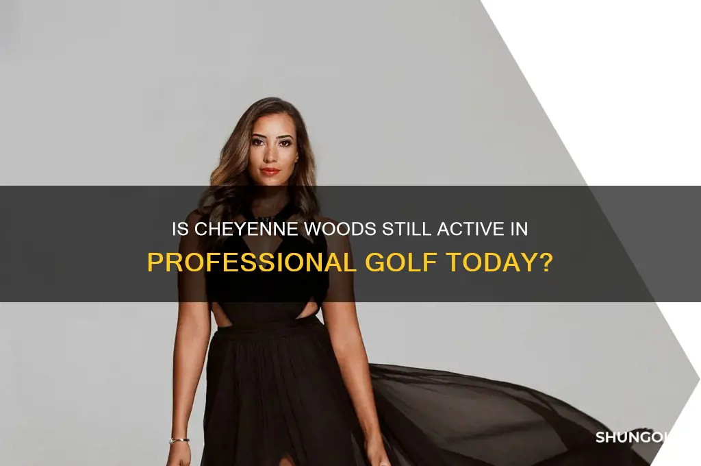 does cheyenne woods still play golf