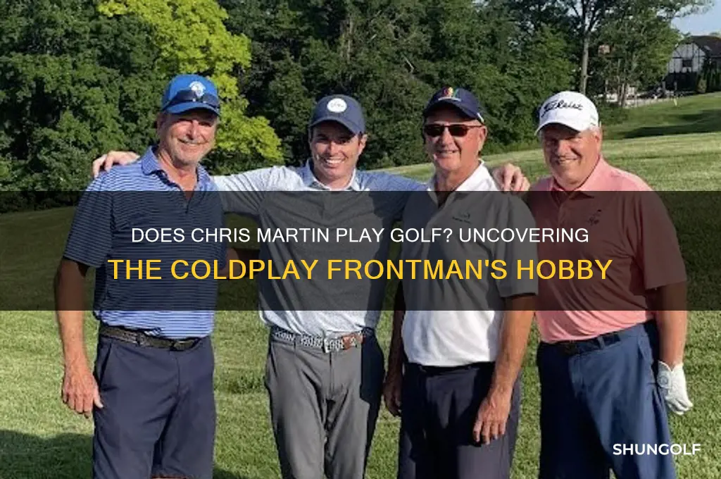does chris martin play golf