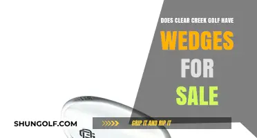 Clear Creek Golf: Are Wedges Available for Purchase?